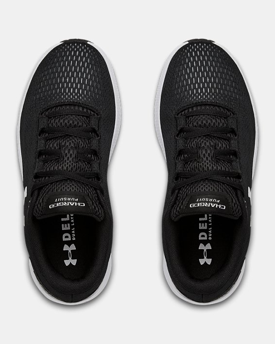 Women's UA Charged Pursuit 2 Running Shoes, Black, pdpMainDesktop image number 2